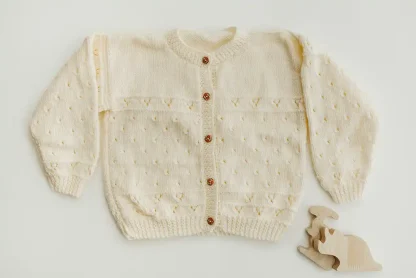 Cream button down cardigan