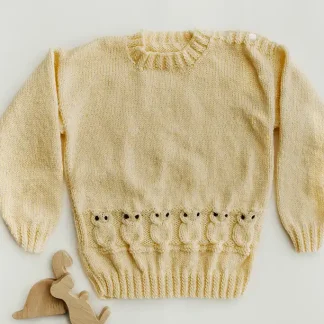 Yellow owl jumper