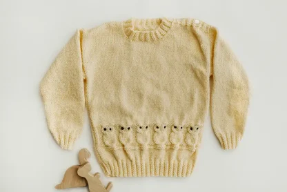 Yellow owl jumper