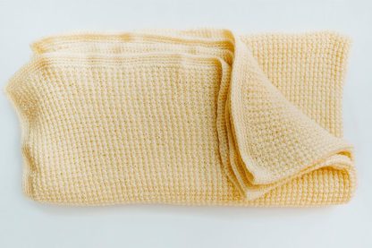 Yellow baby's blanket